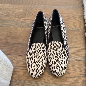 Saint Laurent Women's Leopard Print Loafers